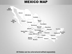 Mexico country powerpoint maps