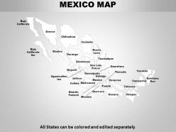 Mexico country powerpoint maps