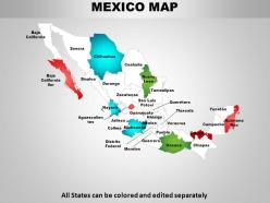 Mexico country powerpoint maps