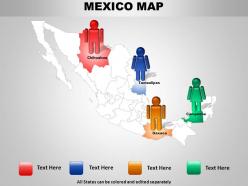 Mexico country powerpoint maps