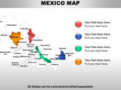 Mexico country powerpoint maps