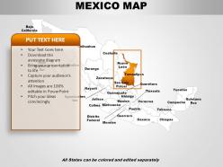 Mexico country powerpoint maps