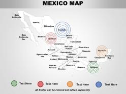 Mexico country powerpoint maps