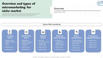 Micromarketing Strategies For Personalized Customer Experience MKT CD V Content Ready Informative