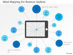 Mind mapping for business analysis flat powerpoint design