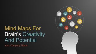 Mind maps for brains creativity and potential powerpoint presentation with slides