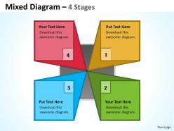 Mixed diagram with unique design