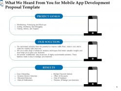 Mobile app development proposal template powerpoint presentation slides