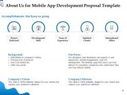 Mobile app development proposal template powerpoint presentation slides