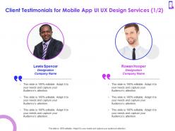 Mobile app ui ux design improvement proposal powerpoint presentation slides