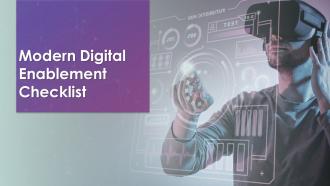 Modern Digital Enablement Checklist Powerpoint Presentation Slides