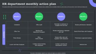 Monthly Action Plan Powerpoint Ppt Template Bundles Analytical Image