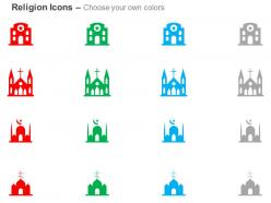 Mosque church star worship place ppt icons graphics