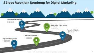 Mountain roadmap powerpoint ppt template bundles