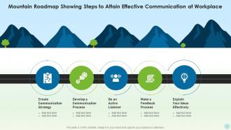 Mountain roadmap powerpoint ppt template bundles