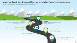 Mountain roadmap powerpoint ppt template bundles