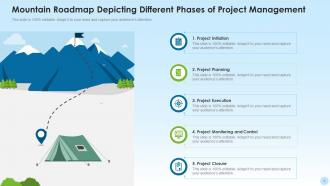 Mountain roadmap powerpoint ppt template bundles