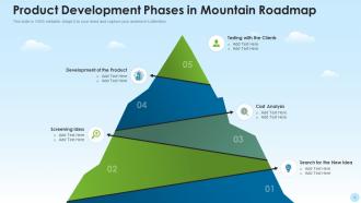 Mountain roadmap powerpoint ppt template bundles