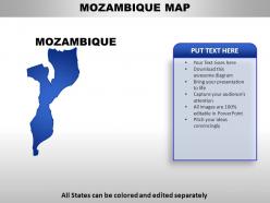 Mozambique country powerpoint maps