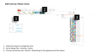 Multilevel hierarchy for business organization flat powerpoint design