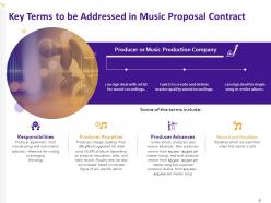 Music Firm Contract Proposal Powerpoint Presentation Slides