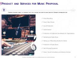 Music Producer Contract Proposal Powerpoint Presentation Slides