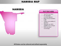 Namibia country powerpoint maps