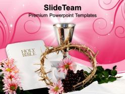 Nature pics powerpoint templates holy bible with crown christian image ppt process