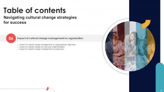 Navigating Cultural Change Strategies For Success CM CD V Unique Customizable