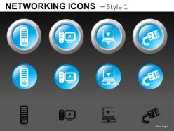 Networking icons style 1 powerpoint presentation slides db