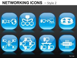 Networking icons style 2 powerpoint presentation slides db