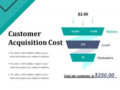 New Customer Acquirement Cost Powerpoint Presentation Slides