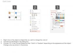 New education icons with four tags flat powerpoint design