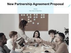 New partnership agreement proposal powerpoint presentation slides