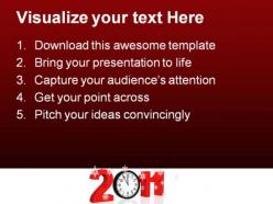 New year 2011 future powerpoint backgrounds and templates 1210