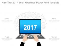 New year 2017 email greetings power point template