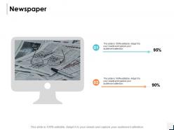 Newspaper knowledge information ppt powerpoint presentation icon deck