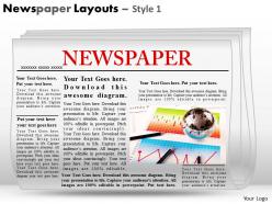 12210861 style variety 2 newspaper 1 piece powerpoint presentation diagram infographic slide