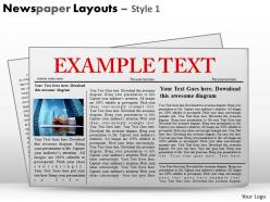 71387625 style variety 2 newspaper 1 piece powerpoint presentation diagram infographic slide