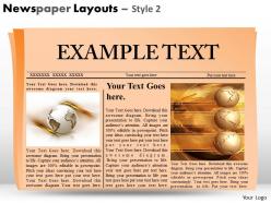 43638540 style variety 2 newspaper 1 piece powerpoint presentation diagram infographic slide