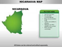 Nicaragua country powerpoint maps