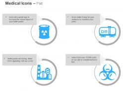 Nuclear material chemical tanker factory nuclear power generation ppt icons graphics