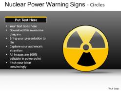 Nuclear power circles powerpoint presentation slides db