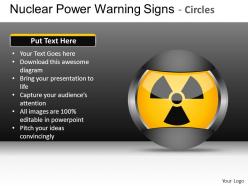 Nuclear power circles powerpoint presentation slides db