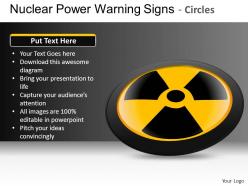 Nuclear power circles powerpoint presentation slides db