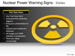 Nuclear power circles powerpoint presentation slides db