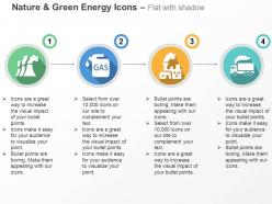 Nuclear power gas production factory truck ppt icons graphics