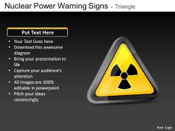 Nuclear power triangle powerpoint presentation slides db