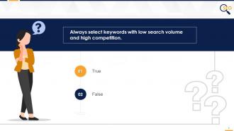 Objective Type Questions Around Keyword Research In SEO Edu Ppt