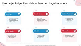 Objectives Deliverables And Target Powerpoint PPT Template Bundles